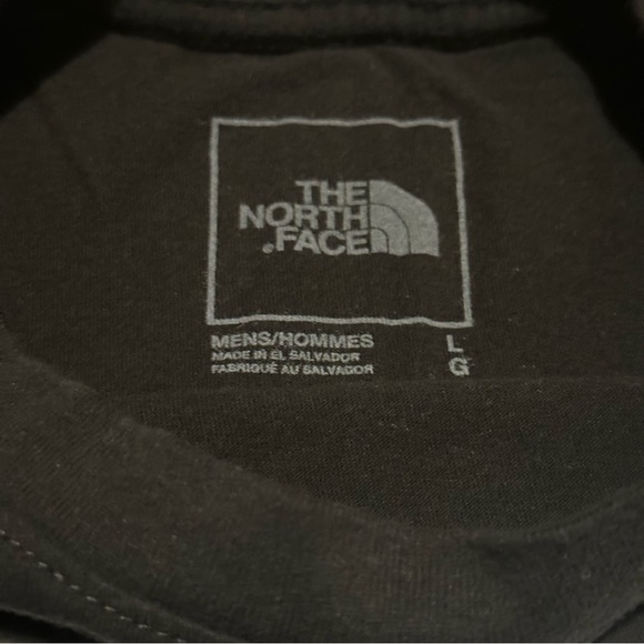 The North Face Mens Shirt Large Short Sleeve Tee Black Logo Adult - Picture 3 of 4
